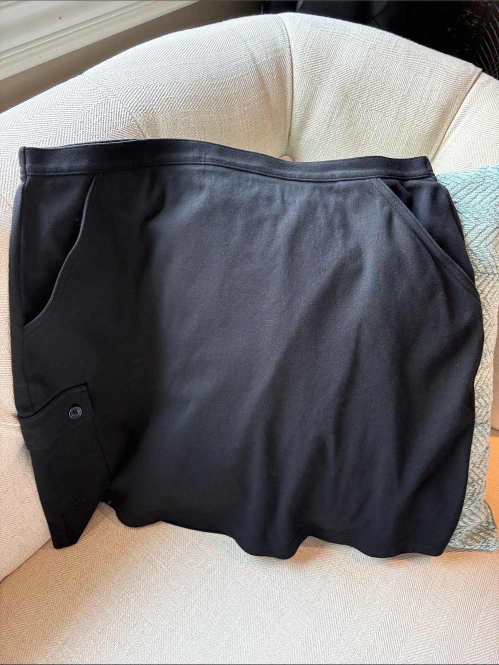 Westbound Black Mini Skirt with Pocket Detail